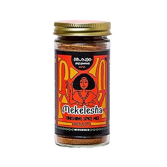 Brundo Ethiopian Spice Company Mekelesha Authentic Ethiopian Finishing Spice Mix Hand Crafted Processed in and Imported from Ethiopia All Natural Organic No Preservatives 2oz