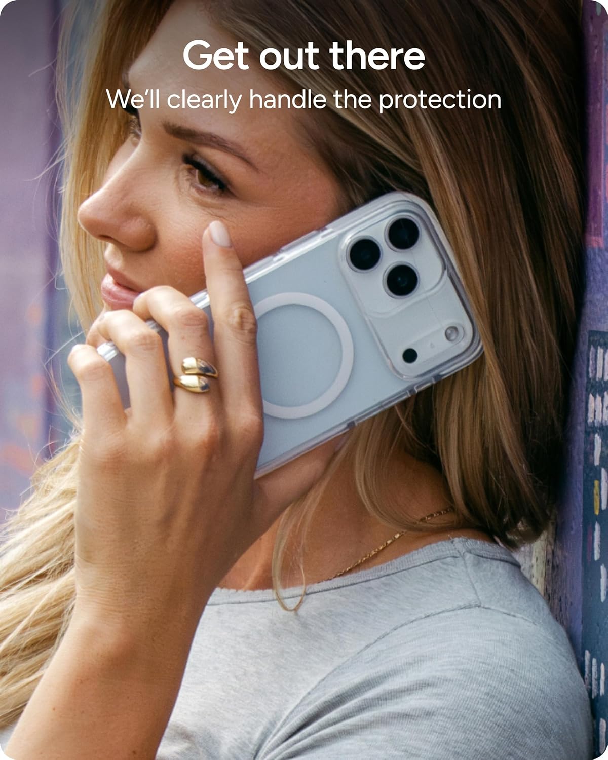 ZAGG Crystal Palace Case for iPhone 17 Pro - Clear, Drop Protection (13ft/4m), ClearGuard Anti‑Yellowing & Scratch‑Resistant, MagSafe & Wireless Charging Compatible - Image 9