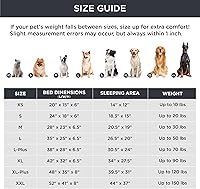 Vista 171 de Bedsure - Cama ortopédica extragrande para perros, sofá cama lavable para perros extragrandes, espuma de soporte con funda extraíble y lavable, negro