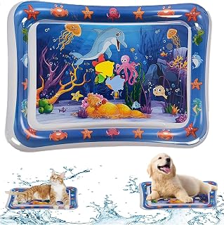 Interactive Water Mat for Cats & Dogs – Portable Pet Playmat, Cute Cartoon Design, Non-Slip Cooling Pad, Fun & Engaging To... Price In India