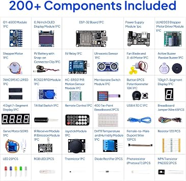 ELEGOO ESP-32 Super Starter Kit with Tutorial Compatible with Arduino IDE