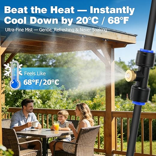Pre-Assembled Misting System w/8 Nozzles - $19.99