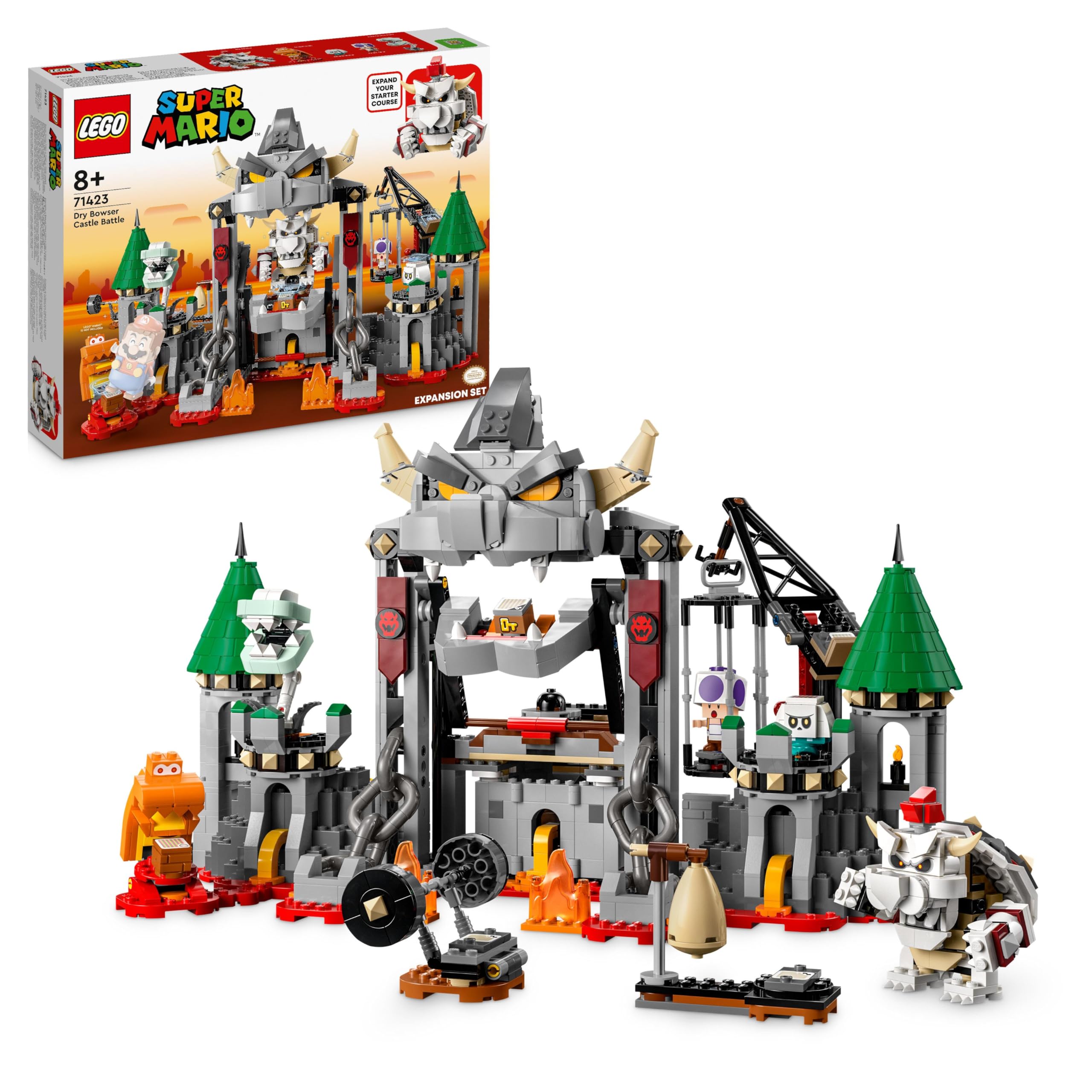 Amazon.com: LEGO Super Mario Expansion Set, Battle on Dry Bowsers