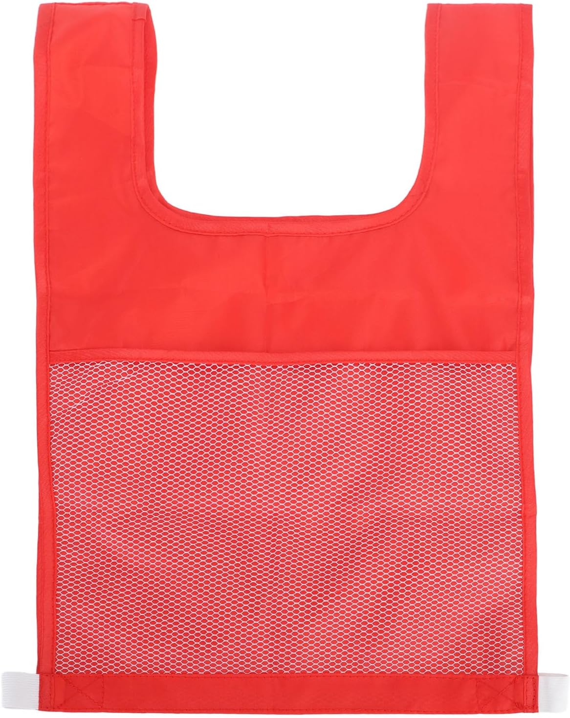 ZJchao Kids Cognitive Game Vest with Letters and Numbers for Kindergarten, Mesh Play Vest for Kindergarten (Red)