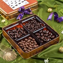 Chokola Cosmos Premium Chocolate Hamper 400g – Dark Chocolate Coated Almonds & Assorted Nuts Dragees | Chocolate Dryfruits Gift Box | Festive Chocolate Gift Box