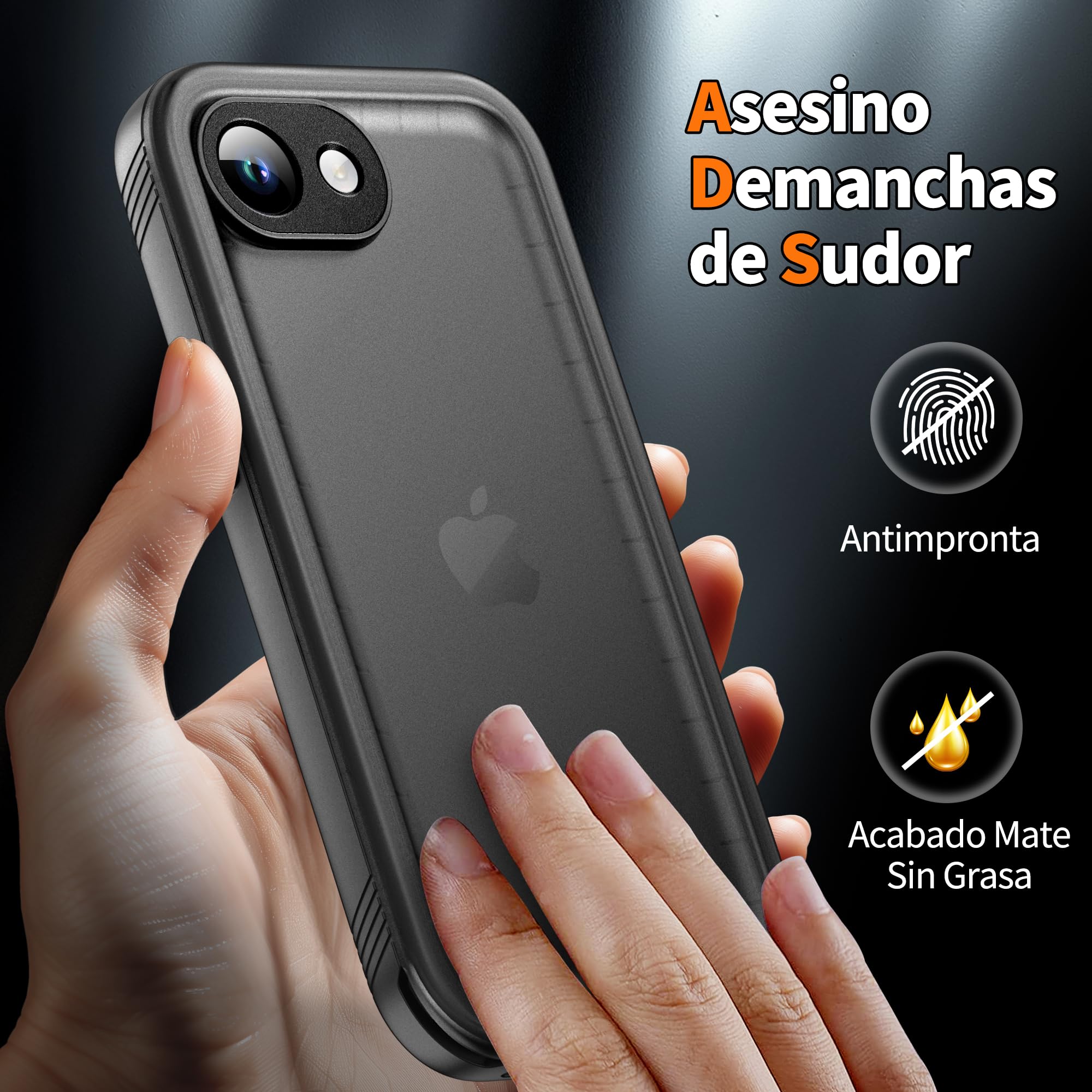 Cozycase Top Resistente Funda para iPhone 16e 17e Impermeable Antigolpes Militar 360 Grados Carcasa 16 17 e Doble Waterproof Acuatica Sumergible Agua con Protector Camara Pantalla