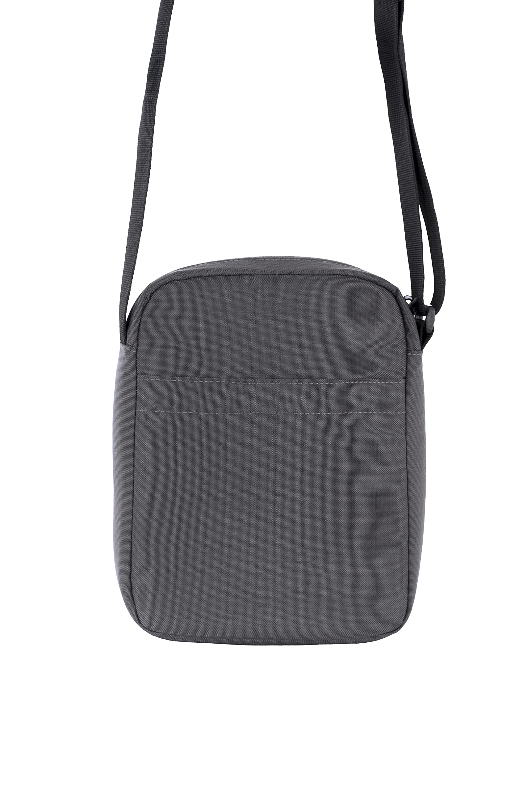Lifeventure Torba na ramię crossbody z ochroną RFID — torba podróżna w stylu kurierskim, ekologiczna, materiał nadający się do recyklingu (szara)