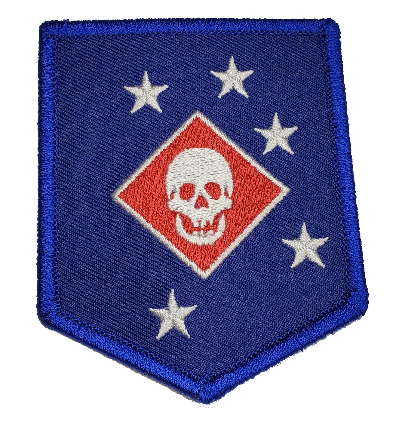 Amazon.com: Marine Raider Patch - RED White and Grey ON Royal Blue