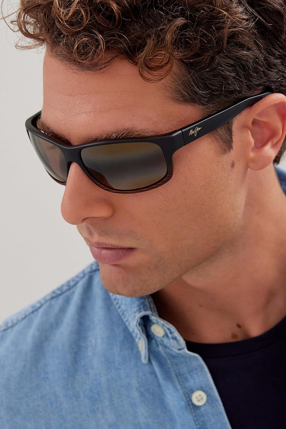 Maui Jim Polarized Men's and Women's Kaiwi Channel Wrap Sunglasses