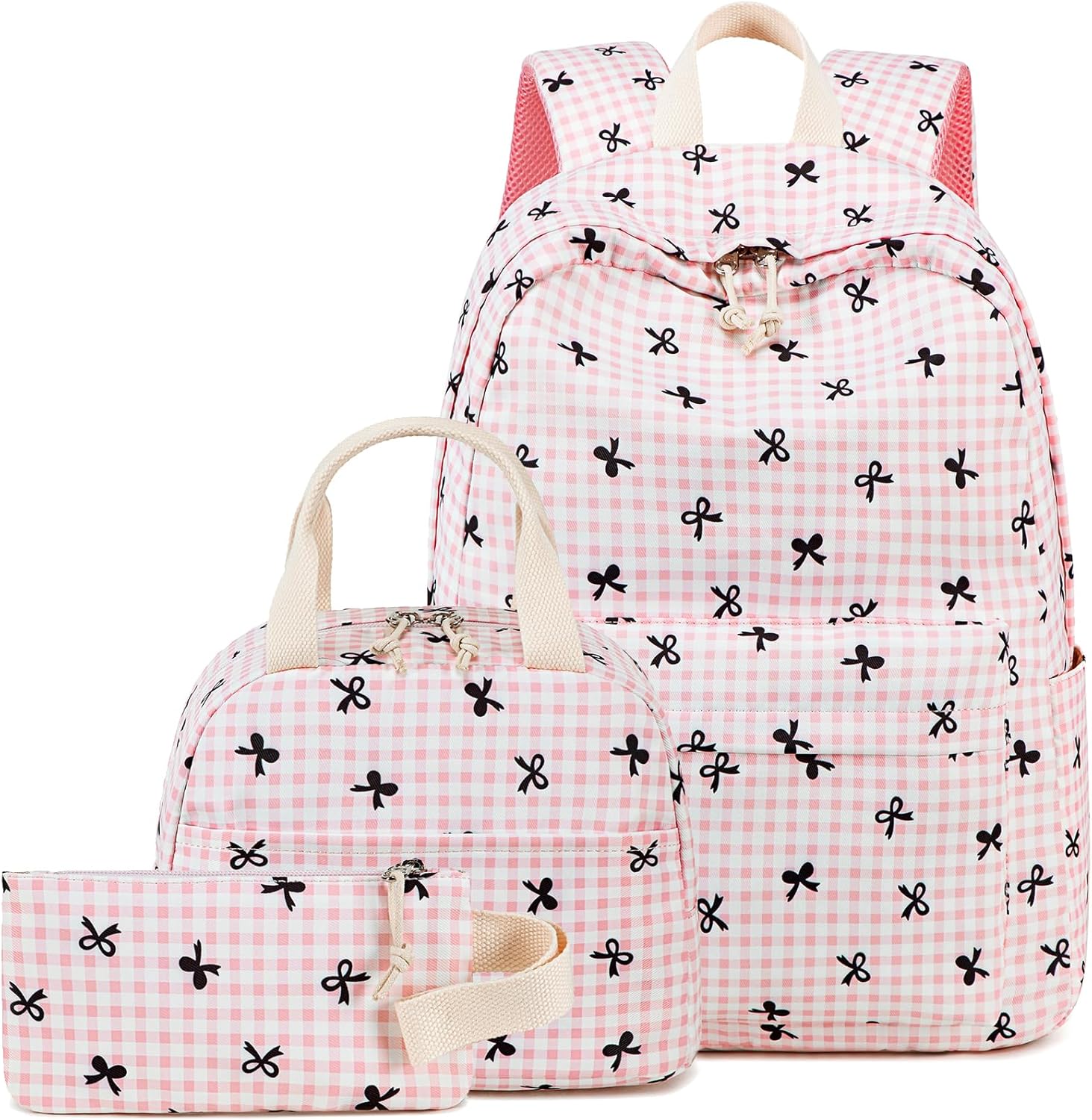 LEDAOU Backpack for Girls School Bag Kids Bookbag Teen Backpack Set Daypack with Lunch Bag and Pencil Case | Kids, Bookbag, Daypack, with Lunch Bag, and Pencil Case
