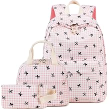 LEDAOU Backpack for Girls School Bag Kids Bookbag Teen Backpack Set Daypack with Lunch Bag and Pencil Case | Kids