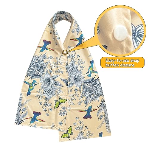 Miniatura 4 de Baberos para adultos, bufanda para mujeres que comen, alternativa digna al babero para adultos mayores reutilizables, para adultos mayores, lavable,