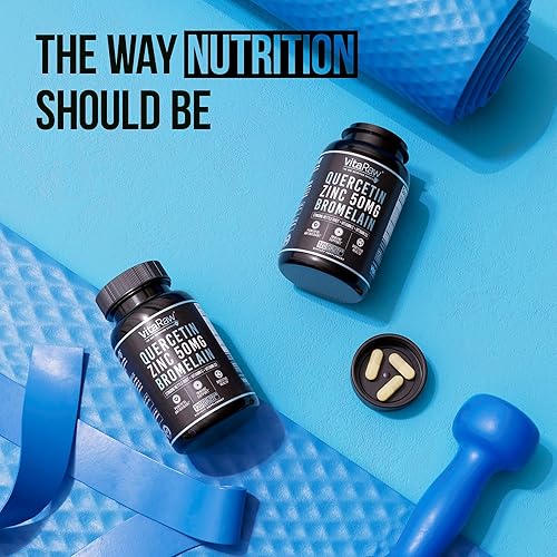 Miniatura 7 de Cápsulas de quercetina con bromelina de 500 mg, apoya la respuesta inmunológica, la comodidad de las articulaciones y el bienestar general