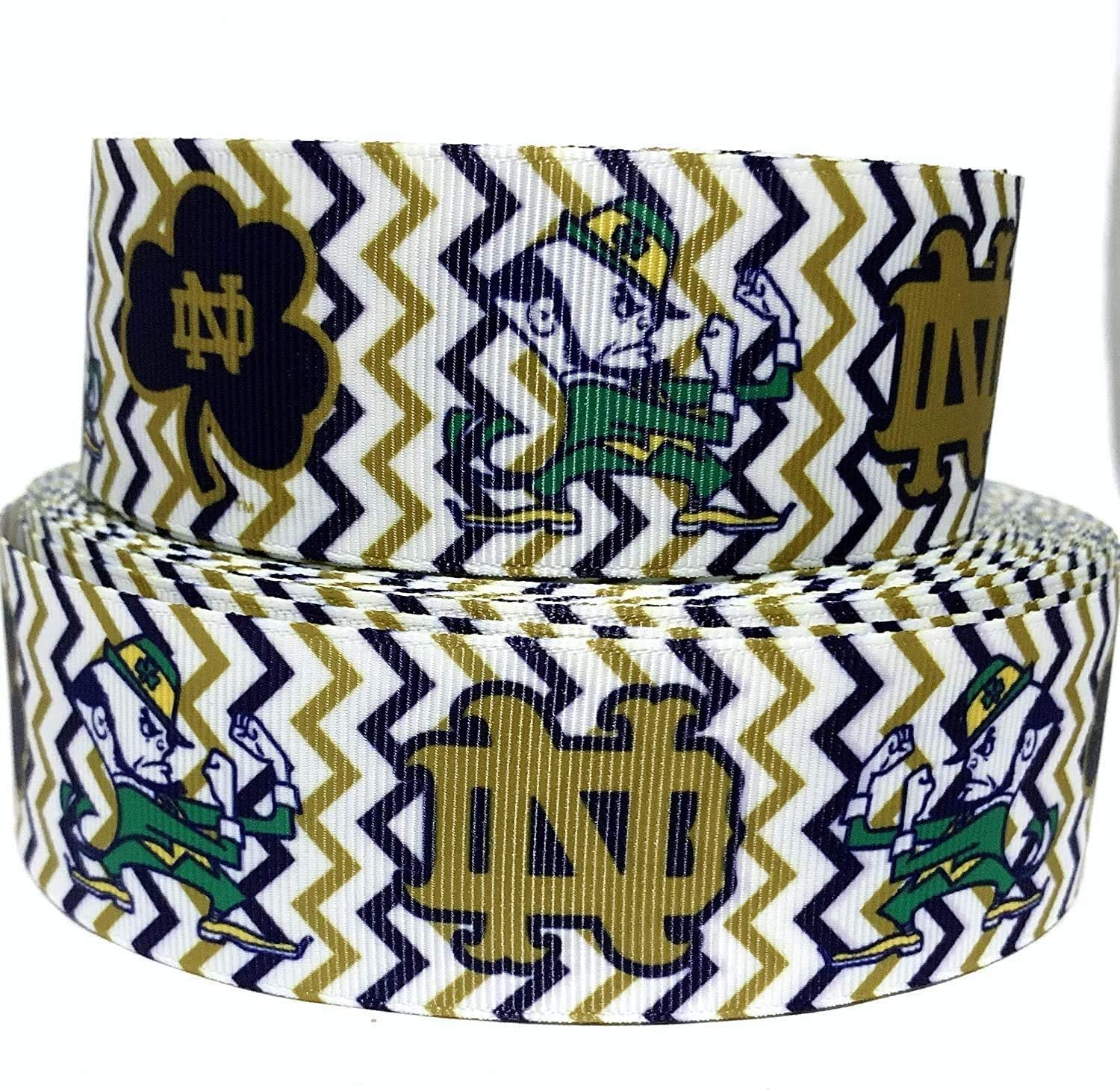 Grosgrain Ribbon 5/8 Football Sports Team Printed Per Yard