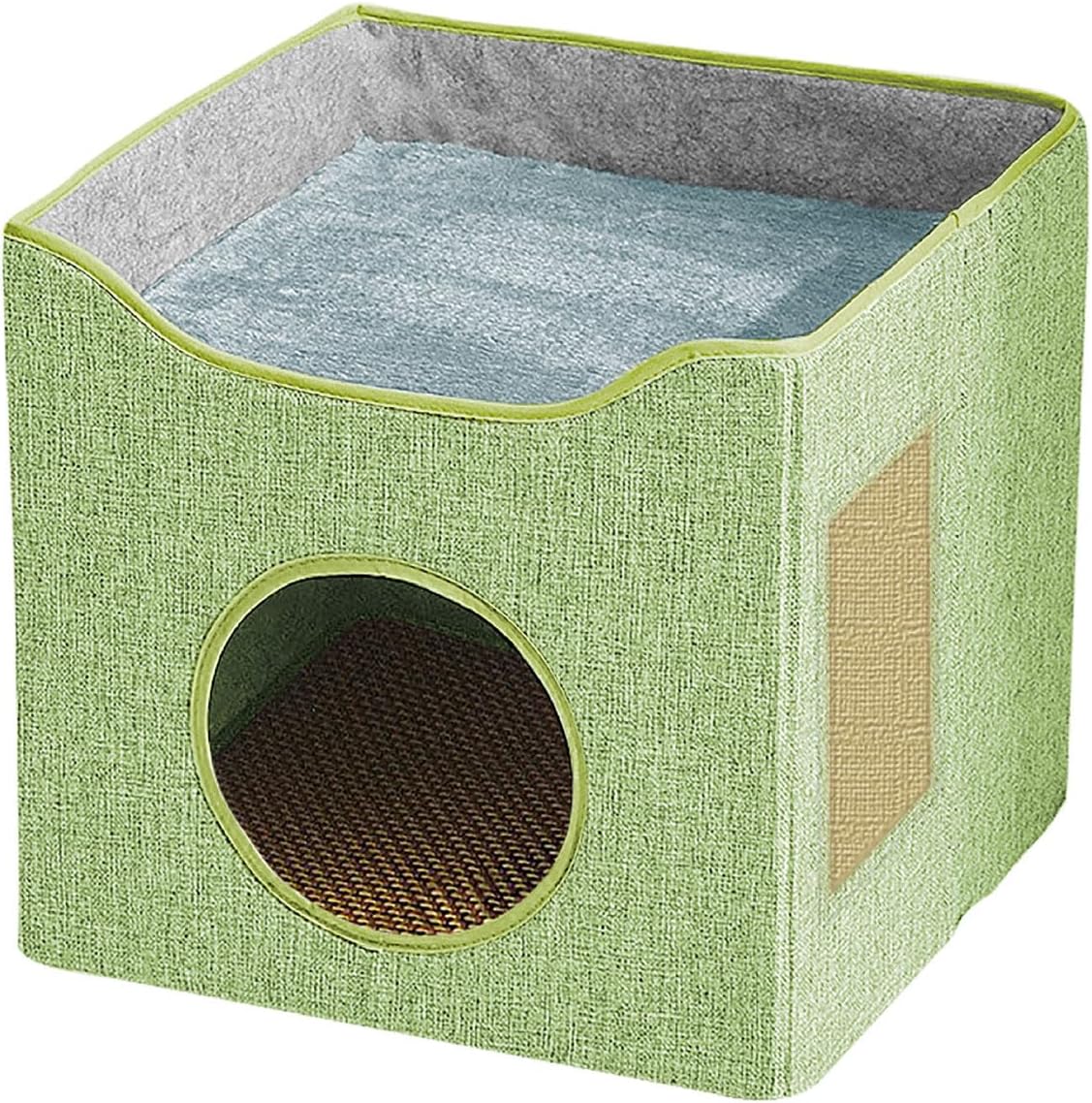 Foldable Cave Bed Tent for Indoor Small to Large Washable Double Side Soft Cushion Bottom