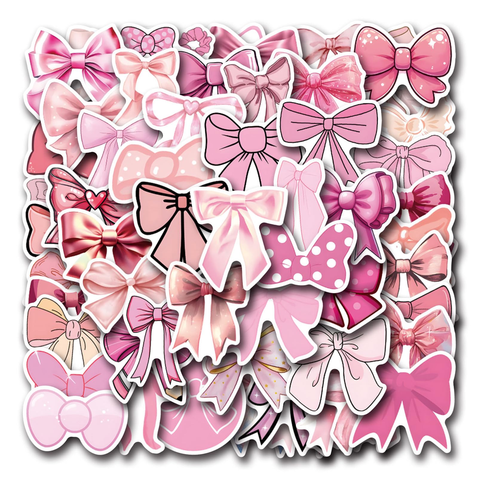Stickers bouteille d'eau et ordinateur portable étanches pour une déco rose coquette