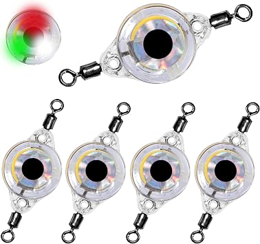 5PCS LED Underwater Fishing Lures Deep Drop Fishing Lure Light Bait Lure Lamp 5PCS