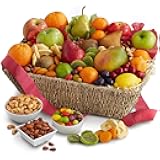 A Gift Inside Fresh from the Harvest Fruit, Nut & Sweets Basket