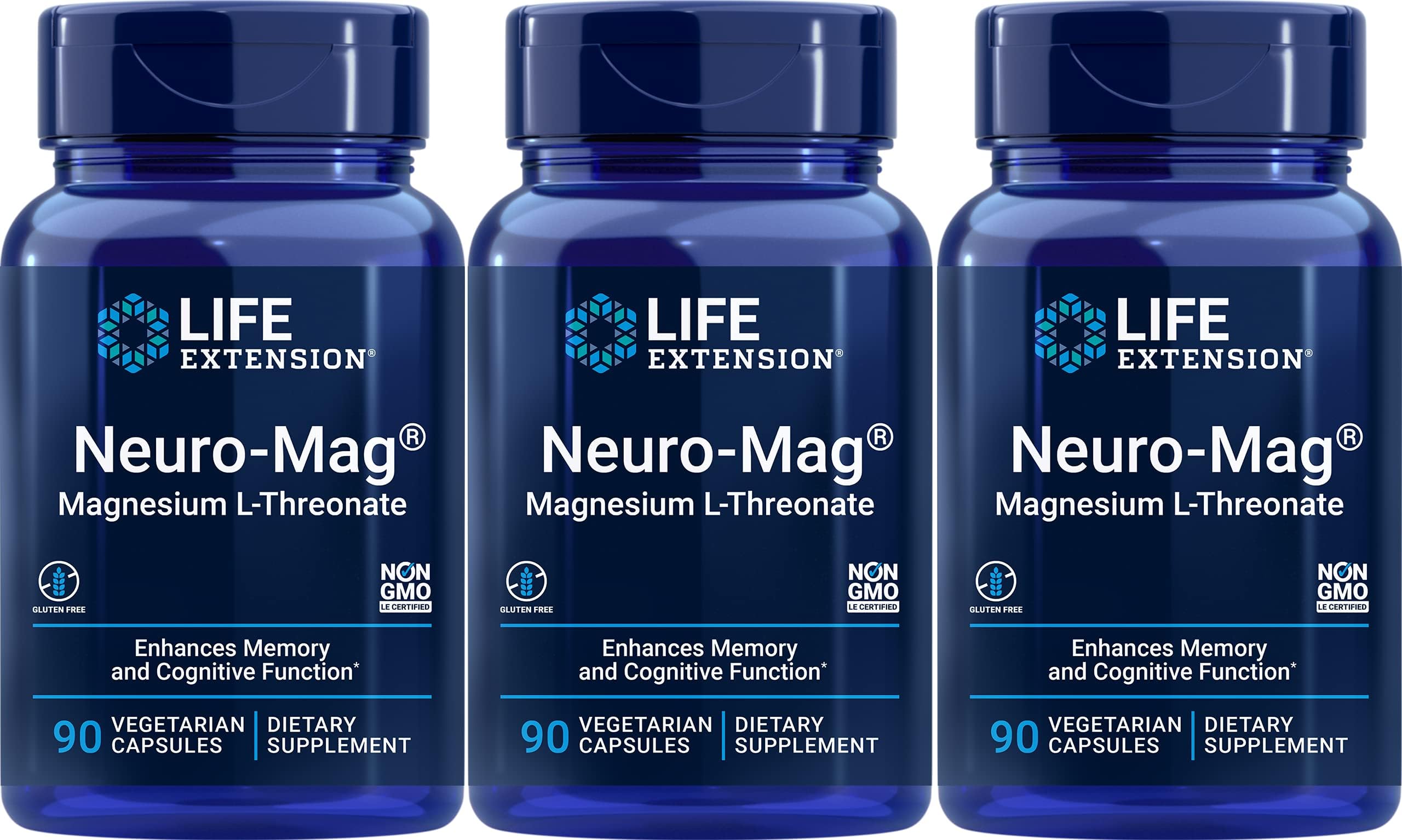 Life Extension Neuromag Magnesium Lthreonate 90 X 3