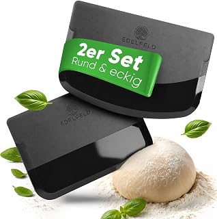Edelfeld - Teigschaber Set 2 Stück - Praktische Teigkarte zum Brot Formen - Flexibler Teigschaber & Teigspachtel zum Brot backen Zubehör - Einfach Schaben, Formen, Glätten & Portionieren von Teig