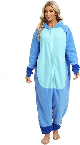 Miniatura 6 de Wishliker Halloween Stitch Kigurumi Onesie Zipper Pajamas Costume Unisex Adult