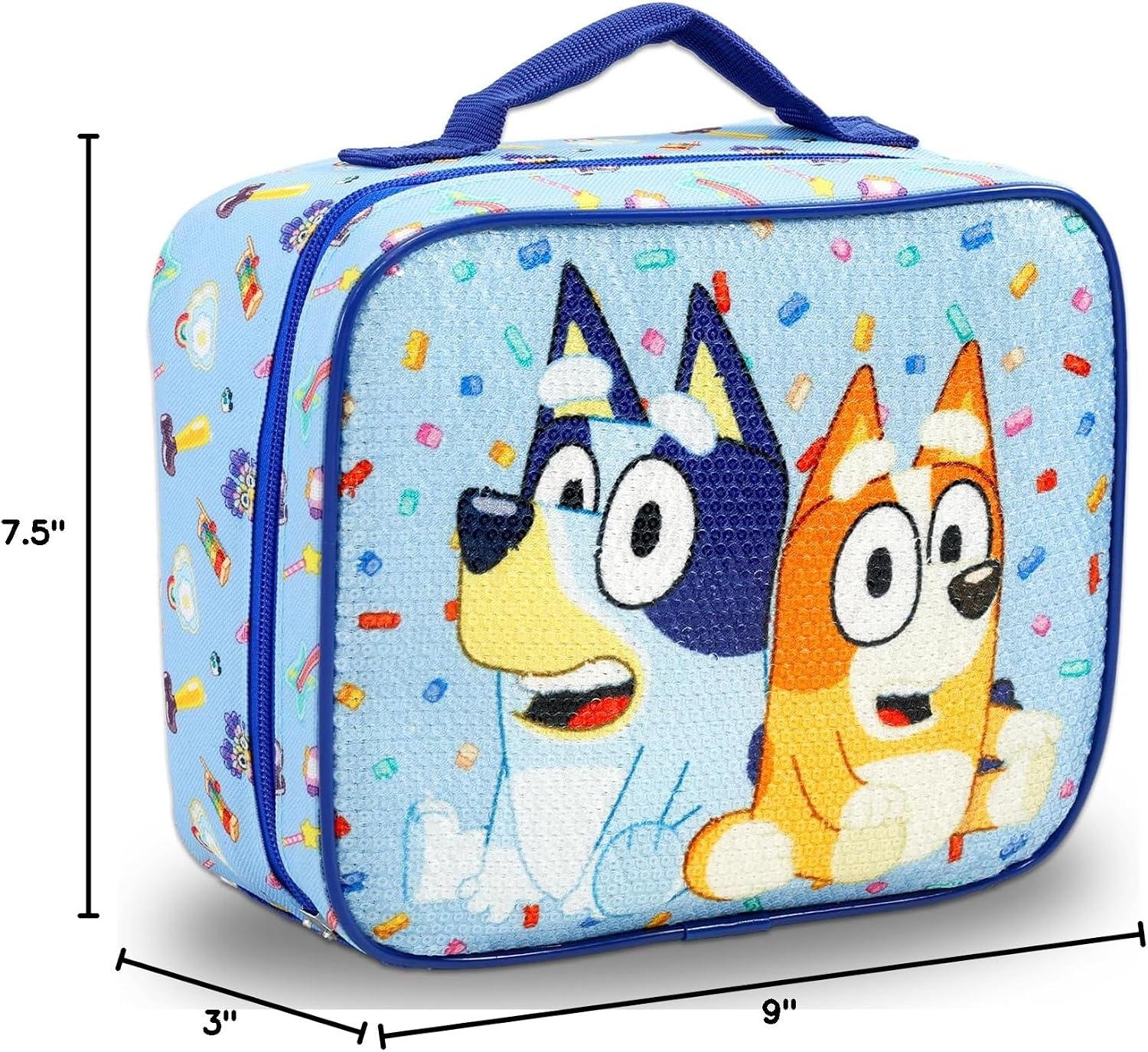 Bluey Lunchbox for Toddler Girls Bundle with Insulated Lunch Bag + More