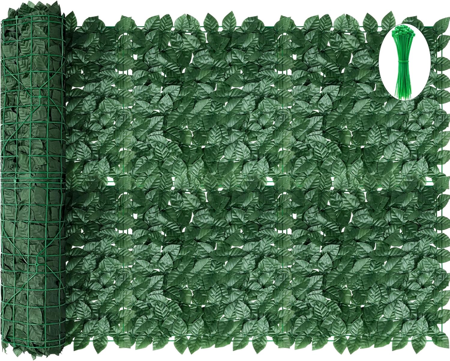 Artificial Ivy Privacy Fence Screen, 120×40 inch Dense Leaves Fence Panel, Super…