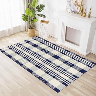 Buffalo Plaid Area Rug 3'x5' Checkered Carpet Grid in/Outdoor Mat