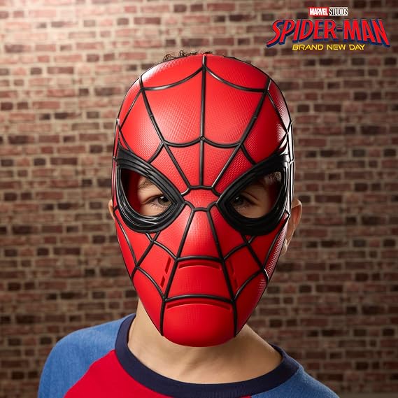 Marvel Studios Spider-Man: Yepyeni Bir Gün Rol Yapma Kostüm Maskesi, Çocuklar için Süper Kahraman Oyuncakları, 5 Yaş ve Üzeri