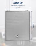 Aluminum Grease Filter Fit for Broan-NuTone Series Of 30" Range Hoods | Micro Mesh Filter Replace S99010434-002, 15-23/32" x 13-7/8", 2Pcs