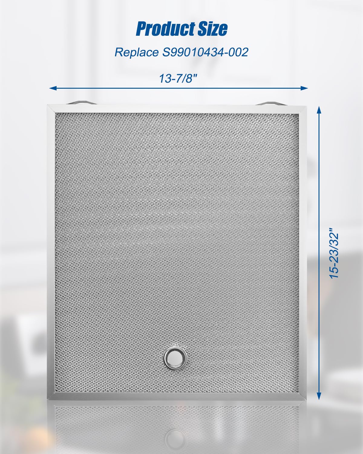 Aluminium-Fettfilter passend für Broan-NuTone Serie von 76,2 cm Dunstabzugshauben, Mikro-Mesh-Filter ersetzt S99010434-002, 38,1 x 34,5 cm, 2 Stück
