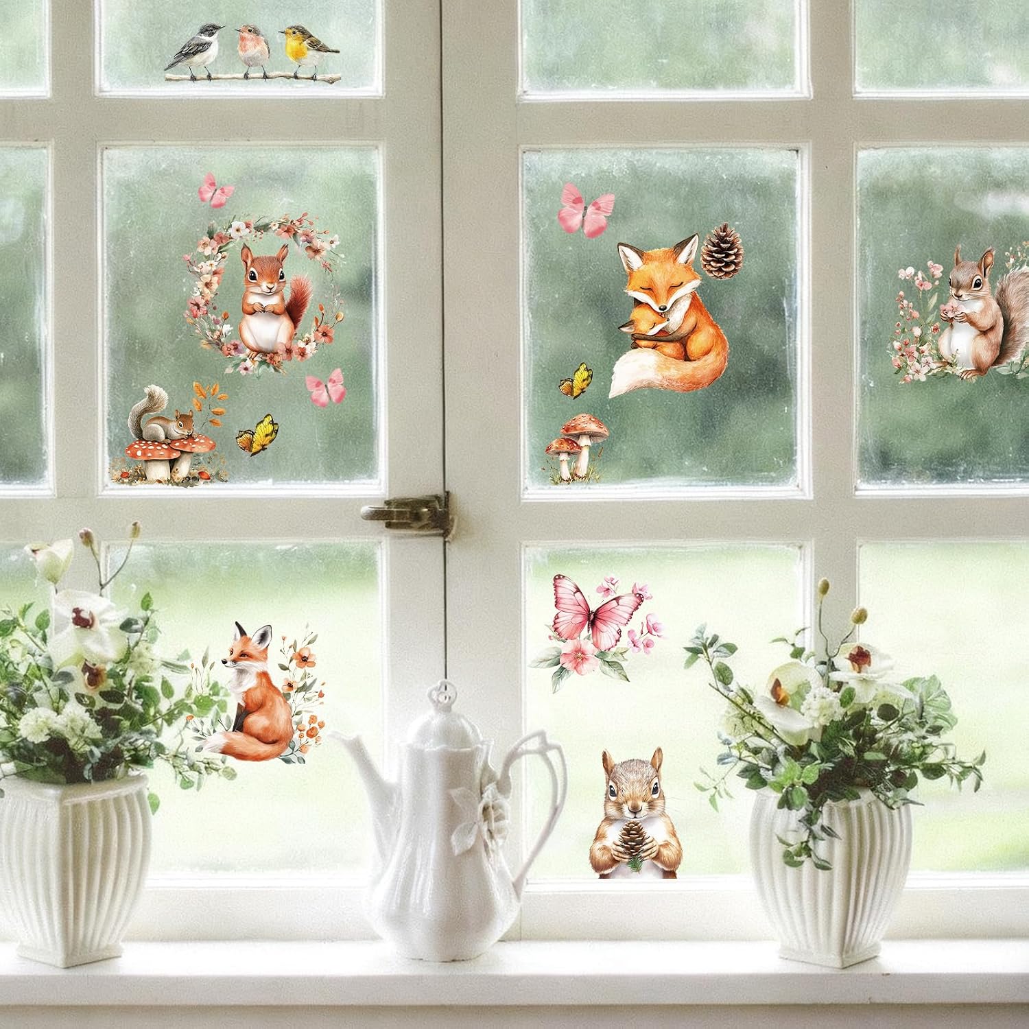 Completely Upgraded Large Size - 30 * 44.5cm UV Sticker, 2pcs Exquisitely Designed Pattern Waterproof Rub On Transfer Stickers For Home Decoration DIY Use