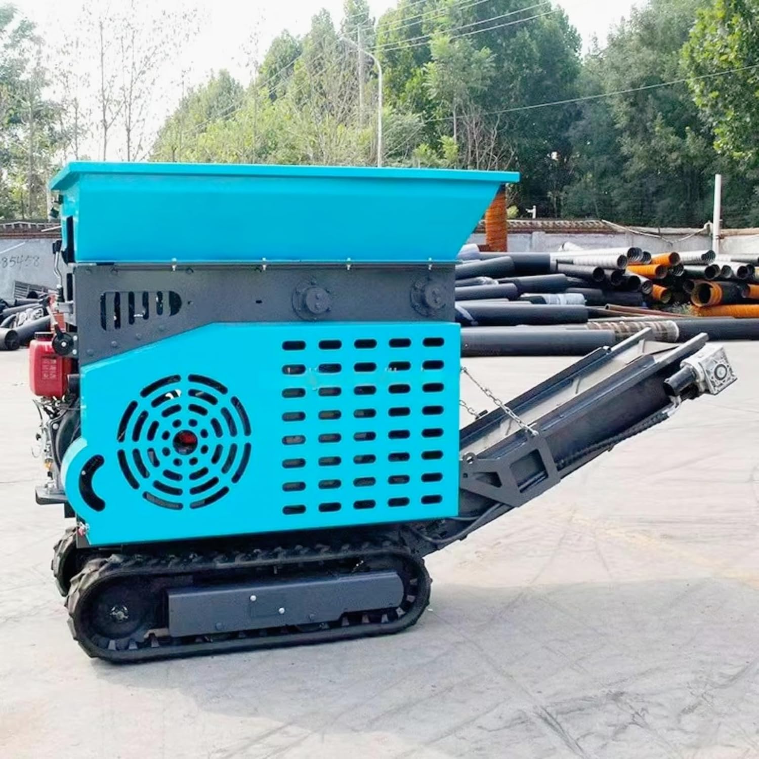 Tracked Mobile Crushing Plant, Portable Mini Stone & Rock Crusher Machine, Mobile Construction Waste & Concrete Recycling Crusher for Quarry Mining & Road Building