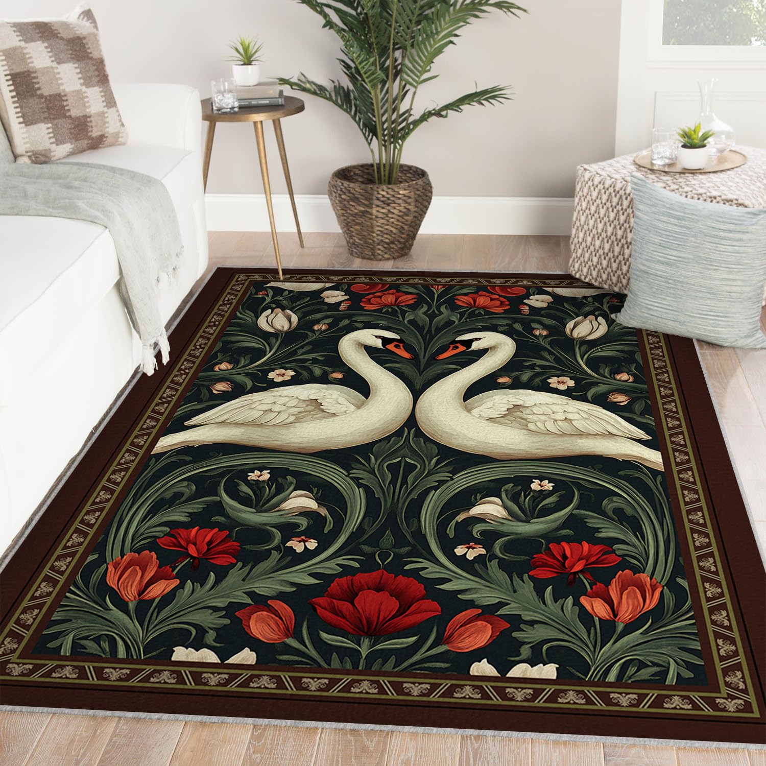 Tapis de terrasse vert foncé 160x230cm pour sublimer votre salon de jardin cet été