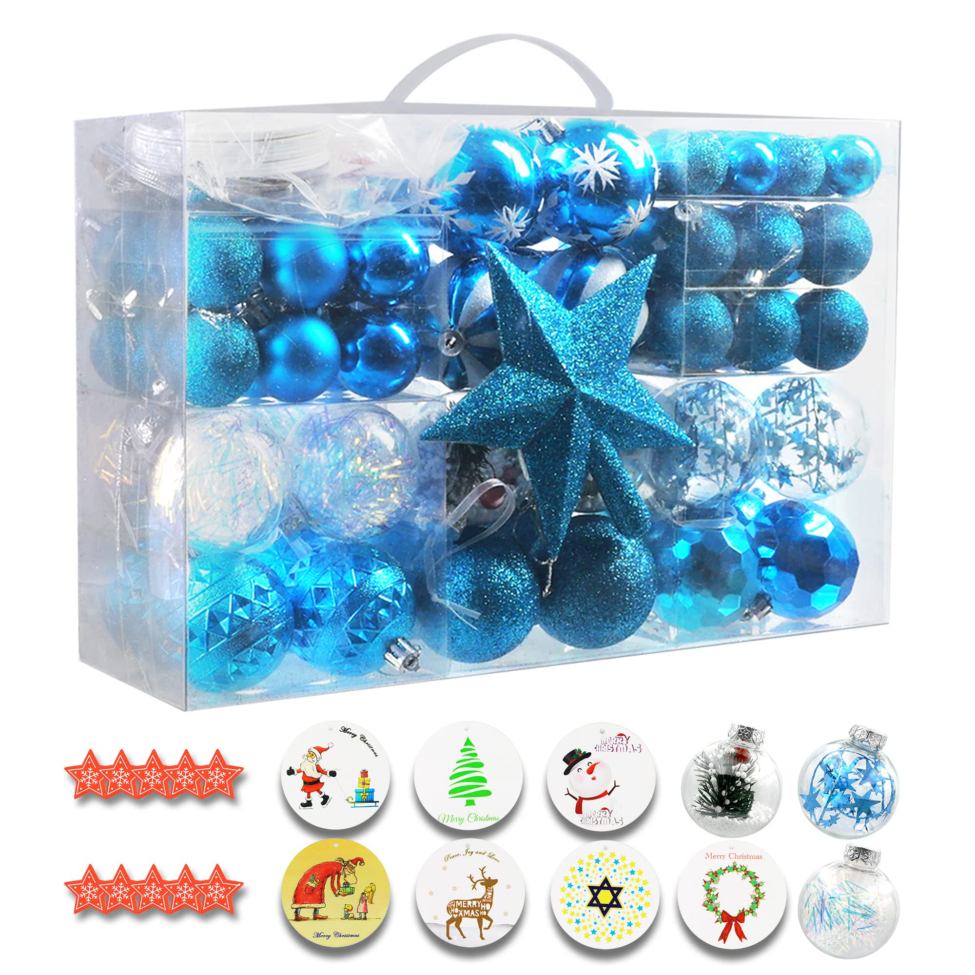 Photo 1 of 1)Thanksgiving Decorations for Home Outdoor
2)Thanksgiving Fall Wreaths
3)Poshlr Christmas Ball Decorations Set of 145 Pcs
4)Babigo 20 Pack Christmas Tree Ornaments *2 sets*