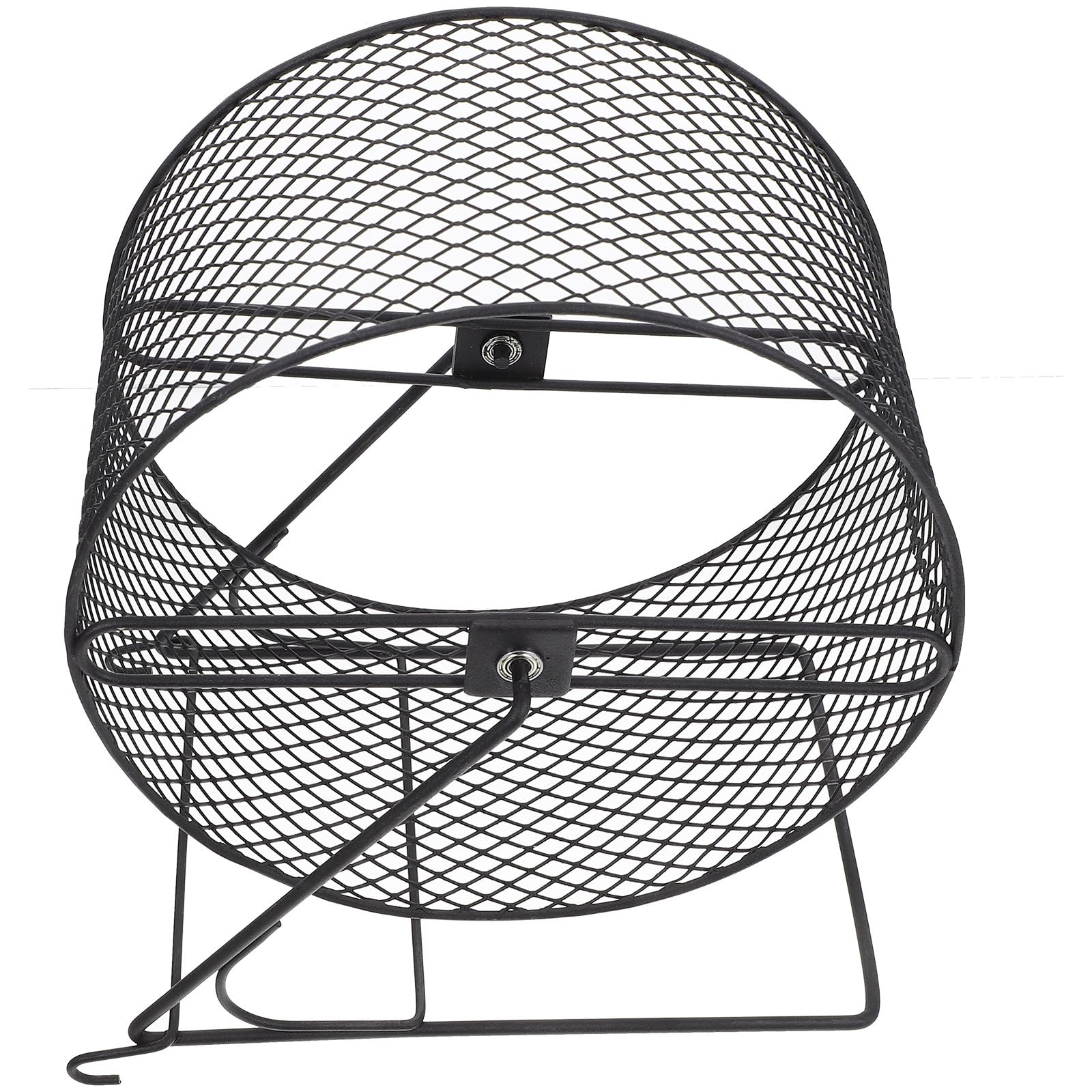 iplusmile Roue de Hamster Silencieuse Fonctionnement Calme Exercice Quotidien et Jeu en Fer Noir, Accessoire Amusant pour Petits Animaux
