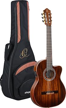 Ortega Exotic Suite Private Room Nylon-String Acoustic-Electric Guitar w/Electronics & Pro gig bag (EXOTICSUITECE)