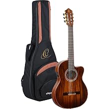 Ortega Exotic Suite Private Room Nylon-String Acoustic-Electric Guitar w/Electronics & Pro gig bag EXOTICSUITECE