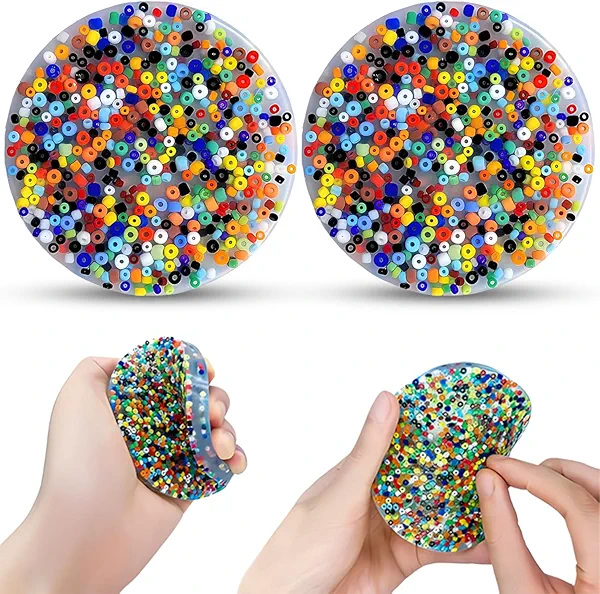 Picky Pad | Skin Picking Fidget Toys for Dermatillomania, Trichotillomania Fidget Toys | Sensory Picking Pads for Stress Relief & Anxiety in Adults & Kids (2 Pack, 10 cm)