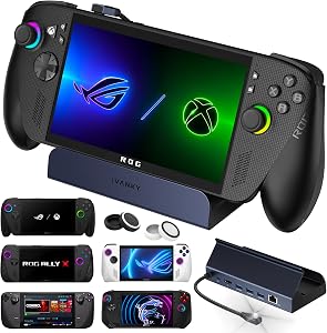 iVANKY ROG Xbox Ally X (2025)/ROG Ally Dock, 8-in-1 Docking Station 4K@144Hz for ASUS ROG Ally X/Valve Steam Deck OLED/Legion Go 2/S, HDMI 2.1, 1Gbps Ethernet, 3*USB-A 3.0, 100W Charge