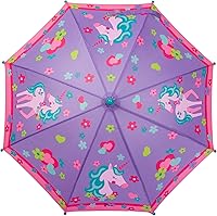 Vista 4 de Stephen Joseph, Paraguas para niños pequeños con cierre sin pellizcos y diseño colorido