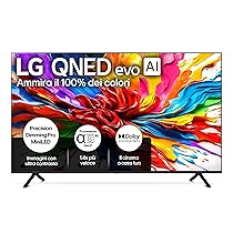 LG QNED evo AI QNED92 Smart TV 75 pollici 4K, Processore α8 Gen2, Precision Dimming Pro con MiniLED, webOS con AI, Dolby Vision & Atmos, Gaming con VRR e FreeSync 4K@144Hz, 75QNED92A6A 2025