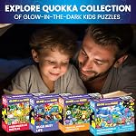 QUOKKA Puzzles for Kids Ages 3-5 - Ocean Tropical Farm Animals & Bugs - Set of 4x60 Pieces Puzzles for Kids Ages 4-6 - Glow Jigsaw Puzzles for Toddlers 3-5 - Gift Educational Game for Boys & Girls