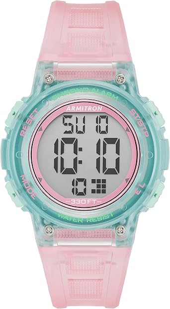 Armitron Sport Womens Digital Chronograph Resin Strap Watch