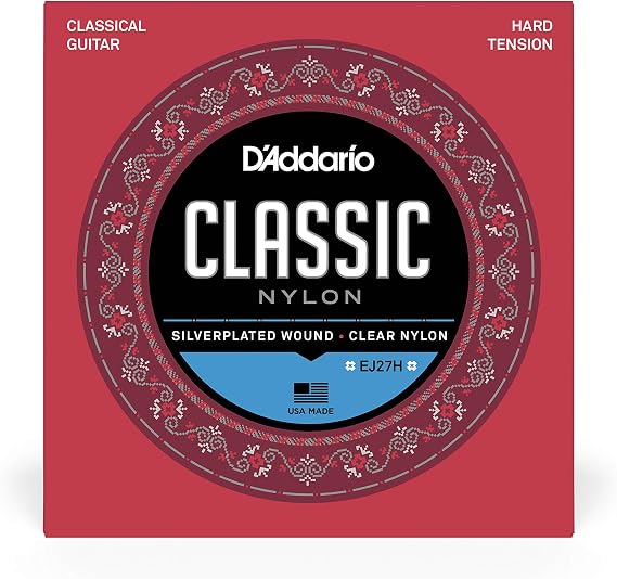 Daddario Ej27H Classical Guitar String Set (4/4), Silverplated Wound, C