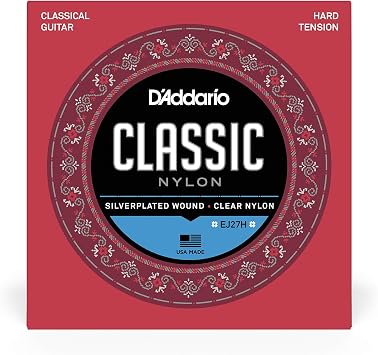 Daddario Ej27H Classical Guitar String Set (4/4), Silverplated Wound, C