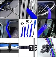 Vista 3 de Juego de 860 clips de parachoques y removedor de sujetadores de automóvil, 25 tamaños, remaches de pasador de empuje automático, clips de panel