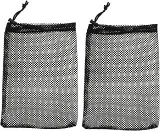 ADOCARN 2piezas Bolsa De Almacenamiento De Bolas De Golf De Malla Capacidad para Uso Deportivo y Transporte De Color Negro