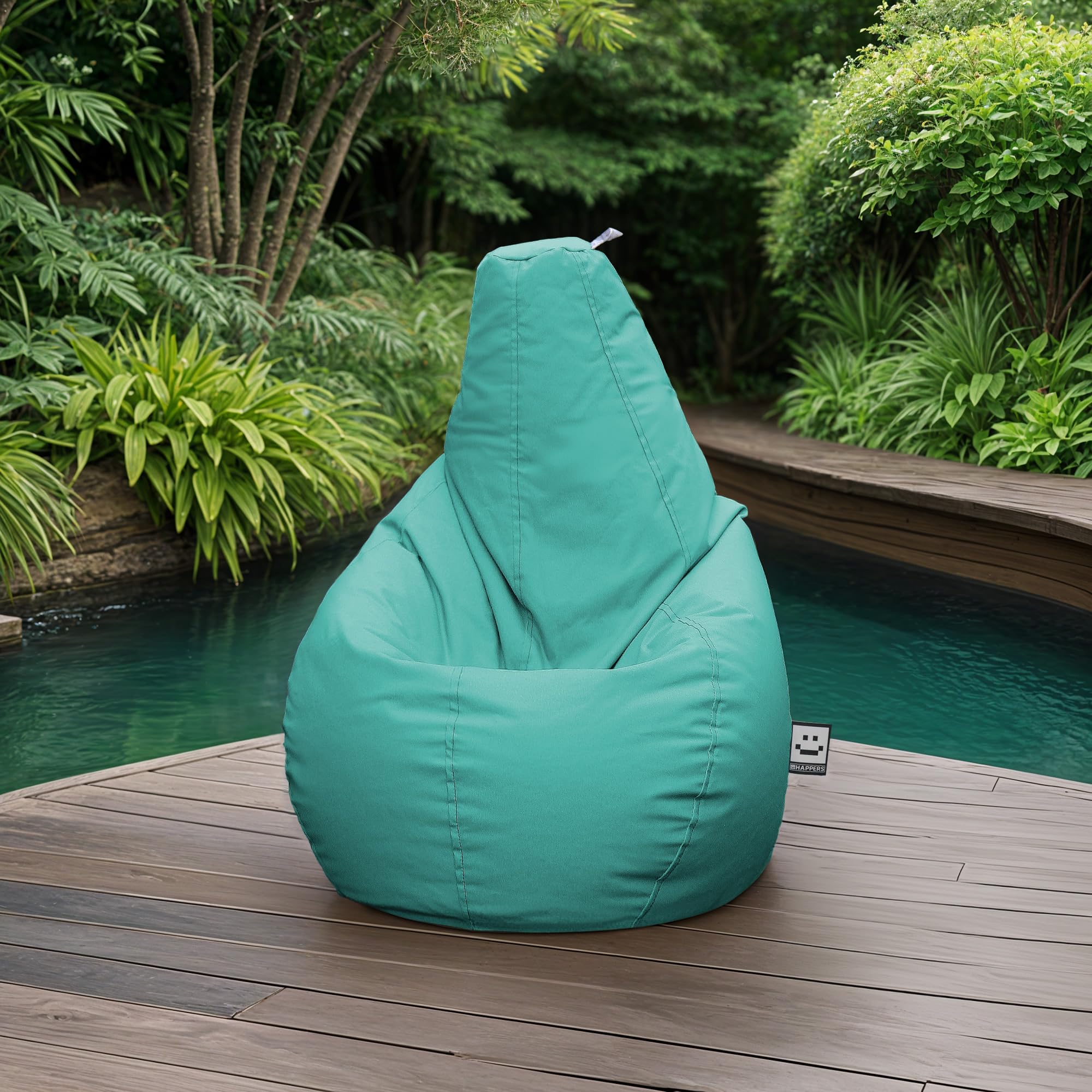 Happers Pouf Salon et Jardin Naylim Mat Turquoise XL