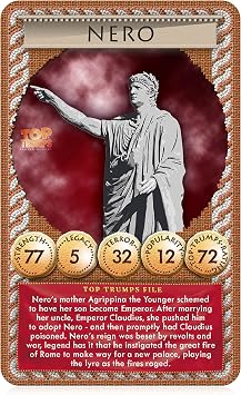 Top Trumps Card Game Ancient Rome - Family Games for Kids and Adults - Learning Games - Kids Card Games for 2 Players and More - Kid War Games - Card Wars - for 6 Plus Kids